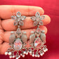 Silver And Work Bird Earrings For Women In USA