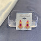 Dazzling Gold Plated Pink and White Color Stones Earrings