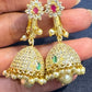 Adorable Gold plated White Color Stone Earrings For Women