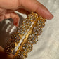 Elegant Gold Plated With White Stones Bangles Near Me