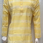 Alluring Yellow Color Cotton Kurta With Pajama For Men
