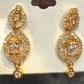 Beautiful White Stones Gold Plated Earrings For Women Near Me