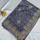 Fantastic Light Lavender Color Soft Organza With White Stone Work Fancy Saree  - PREMIUM QUALITY