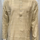 Attractive Gray Color Cotton Kurta With Pajama Set For Men