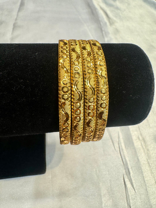 Amazing Gold Plated Designer Wear Bangles