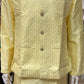 Attractive Yellow Color Heavy Banglori Silk With Embroidery Work Kurta And Pajama With Koti Jacket