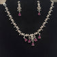 American Diamond Necklace With Earrings Near Me