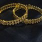 White Stones Gold Plated Bangles In USA