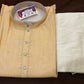 Stunning Light Orange Color Designer Men's Kurta With Pajama Pant