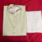 Stunning Light Green Color Men's Kurta With Pajama Pant
