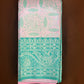 Attractive Light Pink And Light Green Color Motif Design Art Silk Saree For Women