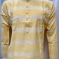 Alluring Yellow Color Cotton Kurta With Pajama For Men