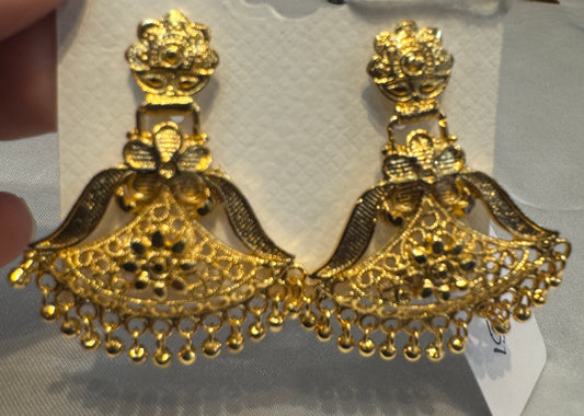 Mystical Gold Plated Earrings For Women