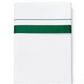 Attractive Men's White Premium Pure Cotton Green Color Border Dhoti