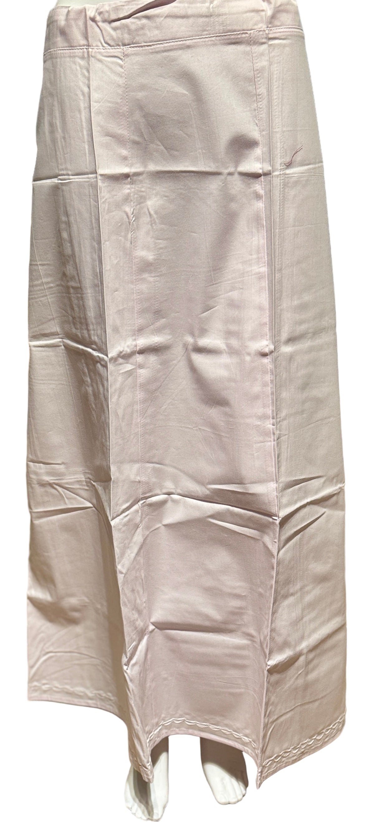 Appealing Baby Pink Color Cotton Readymade Petticoat For Women