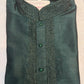 Pure Green Color Malbari Silk Regular Pajama Set