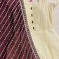 Awesome Ivory And Maroon Colored Silk Cotton Kurti With Bottom And Dupatta