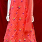 Georgeous Bright Pink Colored Suit With Bottom And Net Dupatta