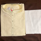 Appealing Off White Color Designer Men's Kurta With Pajama Pant