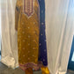 Beautiful Mustard Yellow Color Cotton With Embroidery And Sequins Work Salwar Suits With Dupatta For Women