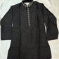 Alluring Black Color Festival Special Kurta With Pajama Set For Kids