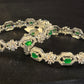 Green and White Stones American Diamond Bangles Near Me