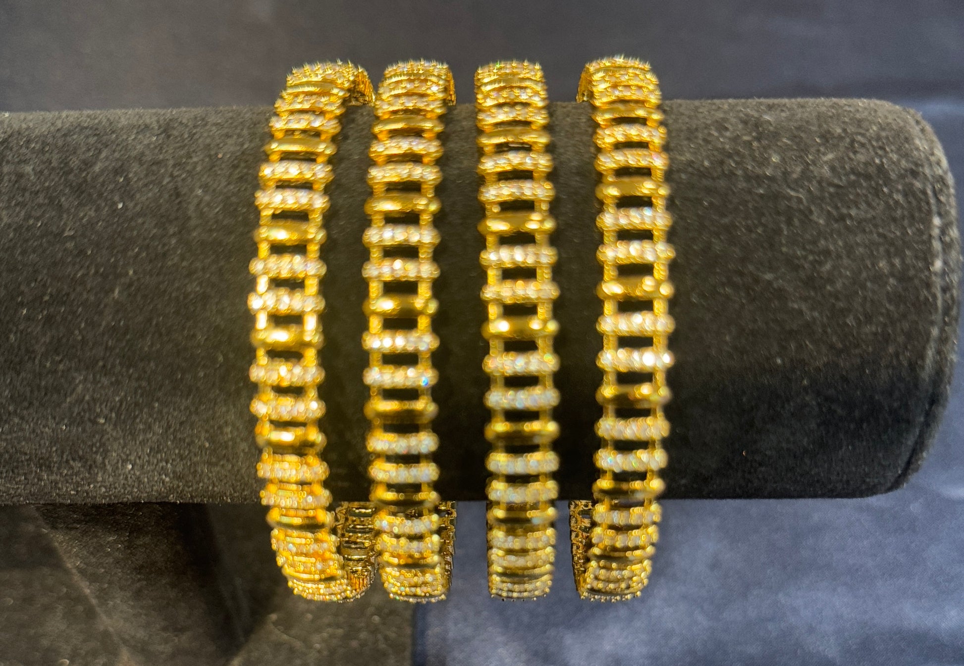Gold Plated Designer Wear Bangles In USA