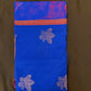 Attractive Royal Blue Color Art Silk Saree With Contrast Border For Women