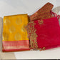 Gorgeous Pure Silk With Zari Border Jacquard Blouse And Organza Dupatta
