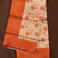 Attractive Pale Brown Color Art Silk Saree with Contrast Border For Women