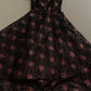 Beautiful Long Black Gown With Pale Pink Sequins