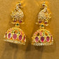 Elegant Multicolored Peacock Design With Gold Plated Earrings In USA