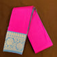Gorgeous Pink And Teal Blue Color Soft Silk Saree For Women Near Me