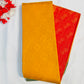 Charming Yellow And Red Color Art Silk Saree For Women