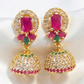 Beautiful MultiColored Gold Plated Earrings For Women