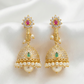 Adorable Gold plated White Color Stone Earrings For Women