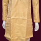 Charming Mustard Gold Color Art Silk Kurta With Pajama Pant For Men