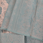 Alluring Teal Green Flower Design Tissue Silk Saree