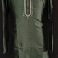 Gorgeous Green Colored Banarasi Brocade Embroidery Work Kurta Pajama Pant For Men