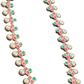 Dazzling Multicolor Flower Shaped Necklace Set For Women