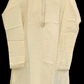 Dazzling Beige Color Banarasi Brocade Kurta Suits For Men