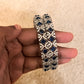 Gorgeous Blue Color American Diamonds Bangles