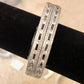 Gorgeous White Color American Diamond Silver Plated Bangles