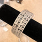 Dazzling White Color American Diamond Silver Plated Bangles