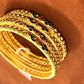 Beautiful Gold Plated Designer Bangles Set for Women Comes 2 In A Set