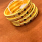 Gorgeous Gold Plated Designer Bangles Set Comes As 2 in a Set