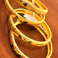 Gorgeous Gold Plated Designer Bangles Set Comes As 2 in a Set