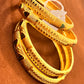 Gorgeous Gold Plated Designer Bangles Set Comes As 2 in a Set