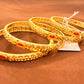 Amazing Gold Plated Designer Bangles Set Comes As 2 In A Set