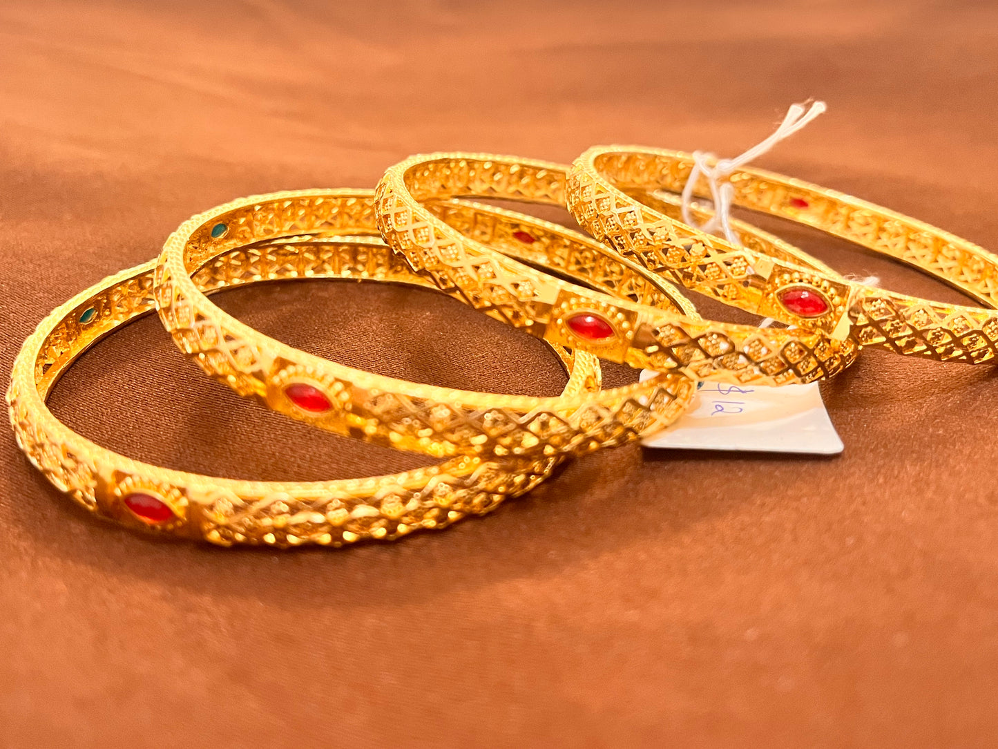 Amazing Gold Plated Designer Bangles Set Comes As 2 In A Set